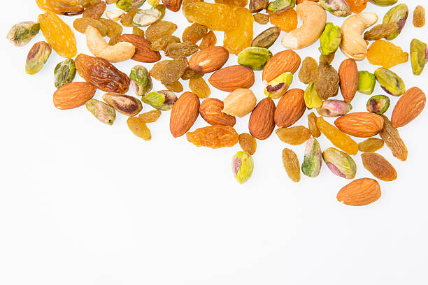 istock Close up of mixed nuts 518409830