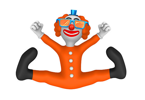 Fun clown - 3D Illustration