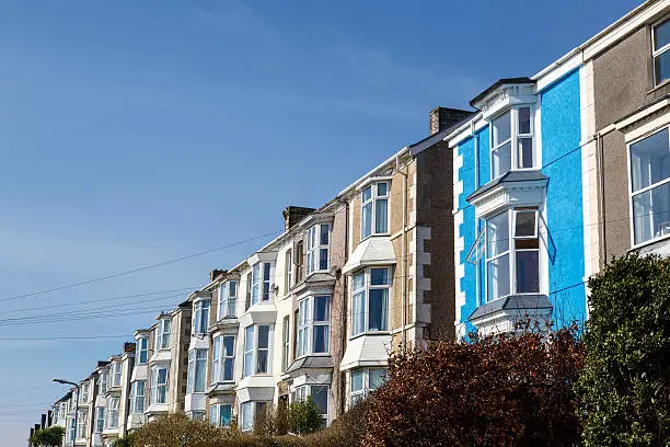 Row of Terrace Houses in Swansea