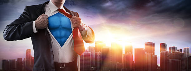бизнес's супергерой - business super hero стоковые фото и изображения