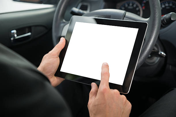 istock Businessman Holding Digital Tablet With Blank Screen 518425730