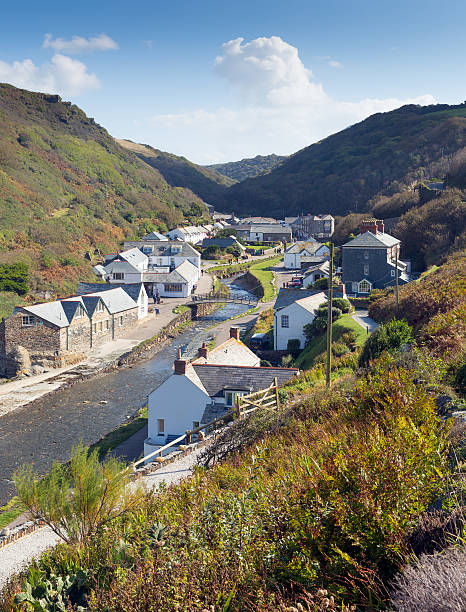 Boscastle North Cornwall between Bude and Tintagel England UK on a beautiful sunny day