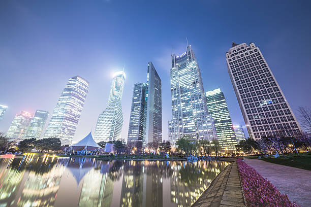 istock Shanghai Lujiazui at night 518427600