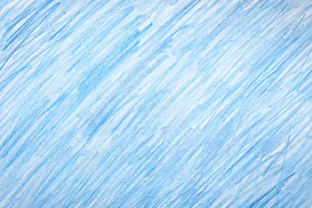 Photo of Blue crayon colored background