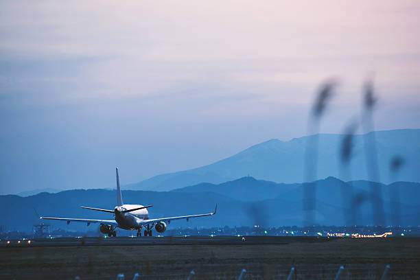istock Airport in the nightfall 518430662