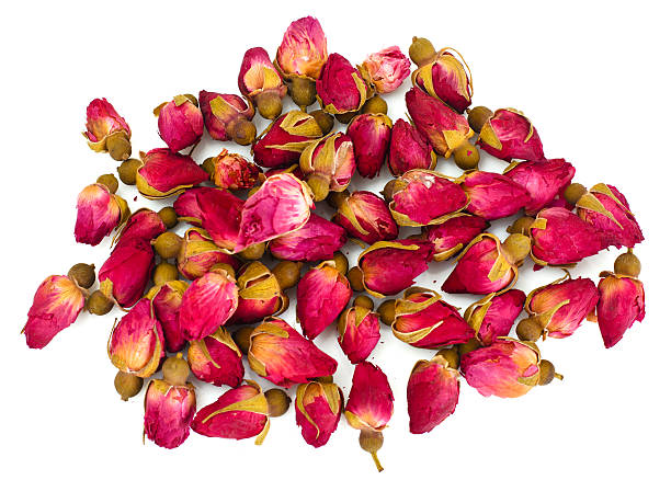 istock Dry Loose Tea Hibiscus Isolated on White Background 518432272