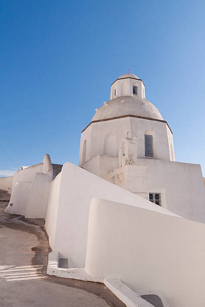 Agios Minas Church in Santorini stock photo