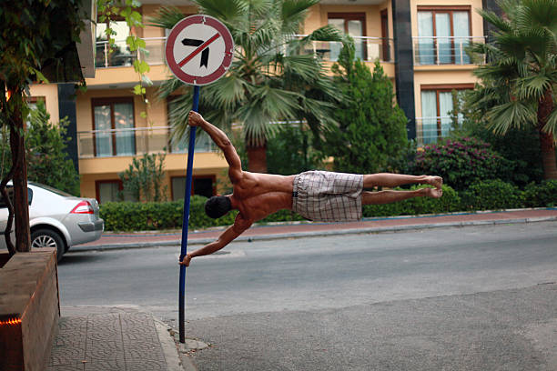 istock Human Flag on the street 518436584