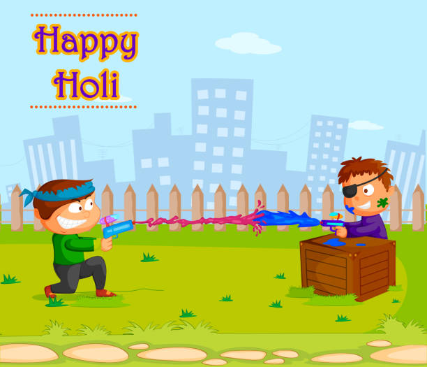 Traditional Holi Background Of India Stock Illustration - Download Image  Now - Child, Backgrounds, Holi - iStock