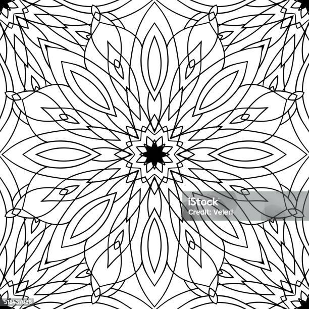 White Ribal Seamless Black And White Texture With Tribal Pattern Stock Illustration ...