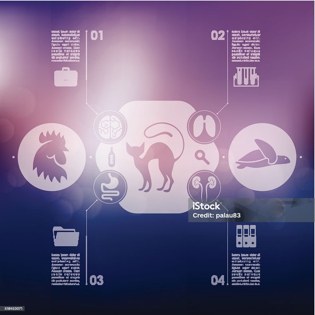 Veterinary Dramatic Background Veterinary Infographic With Unfocused Background Stock Illustration ...