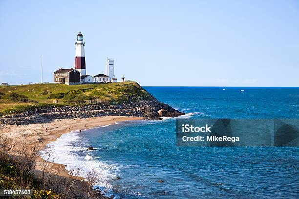 Montuak Lighthouse Stock Photo - Download Image Now - Montauk Point, Lighthouse, Long Island