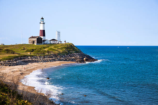 montuak farol - montauk lighthouse - fotografias e filmes do acervo