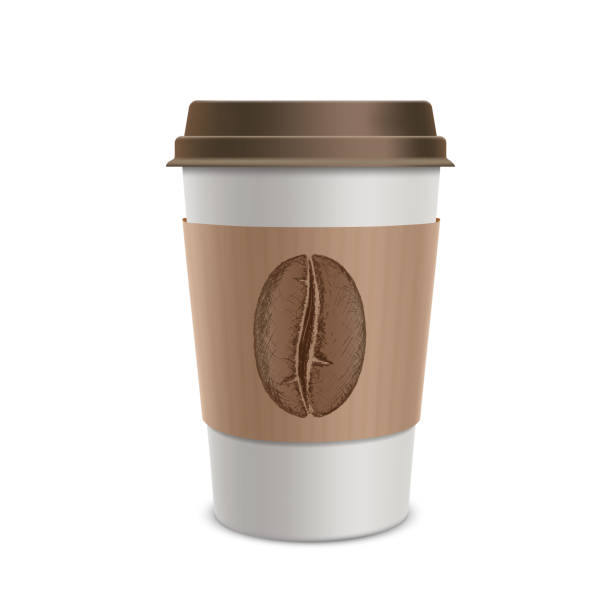 istock Plastic disposable cups of coffee. Design of the packaging. 518459884