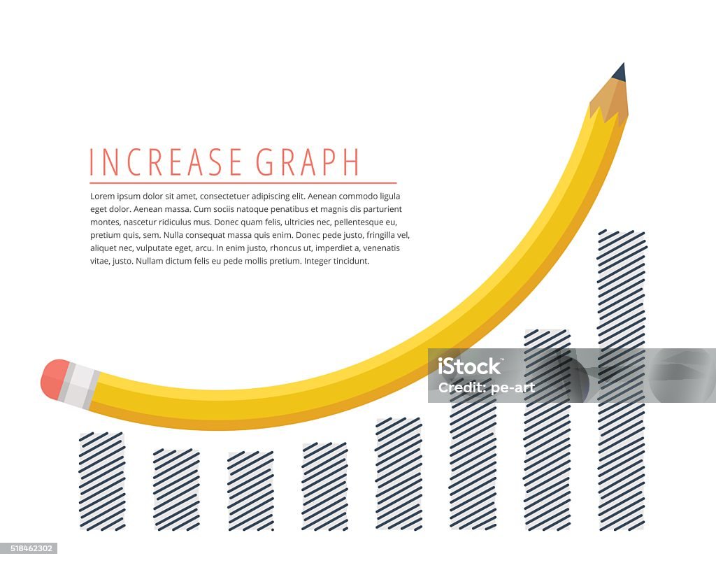 visual for simple increase Images High Quality Grahic Increase Graph Concept Stock Illustration - Download Image Now ...