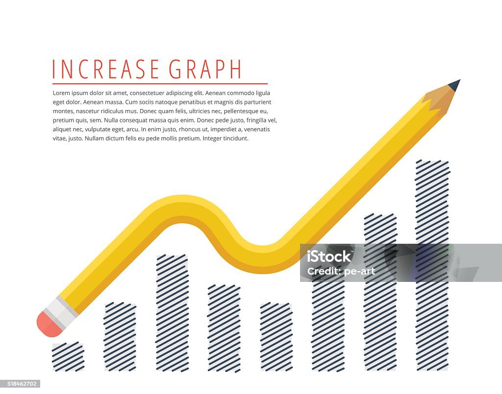 Increase Graph Concept Stock Illustration - Download Image Now ...