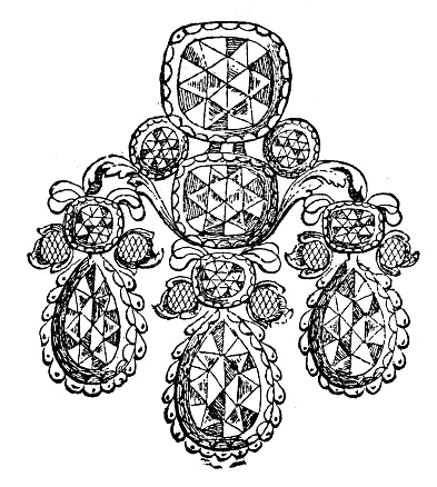 Antique illustration of jewel