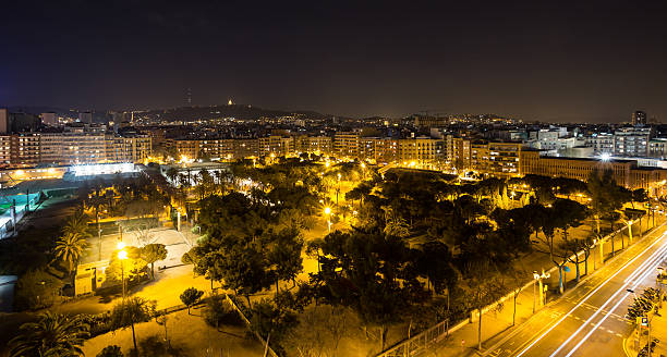 istock barcelona city spain at night 518465926