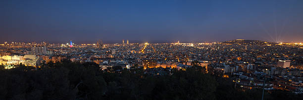 istock barcelona city spain at night 518466576