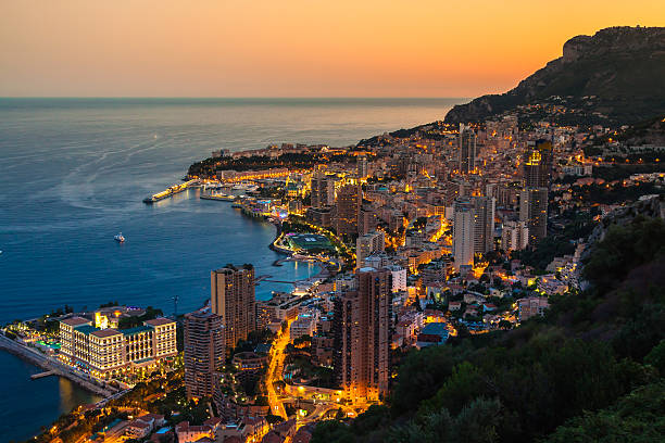 istock Monte Carlo in View of Monaco at night 518467169