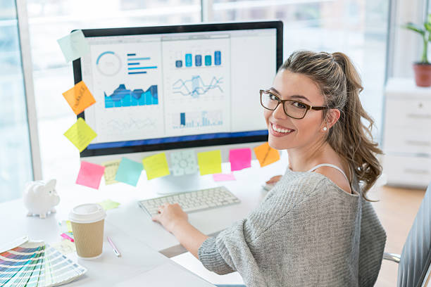 istock Woman working at the office 518468426