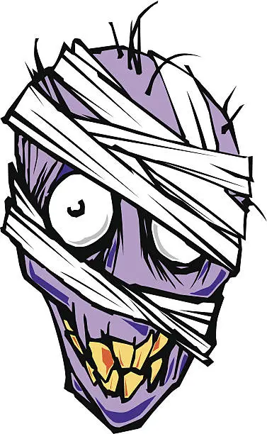 Vector illustration of Cartoon Zombie