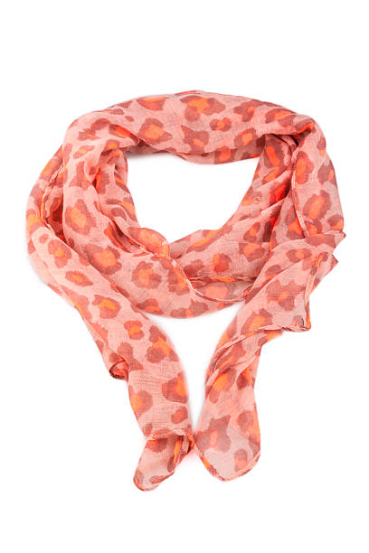 istock Orange Female scarf isolated on white background 518469741