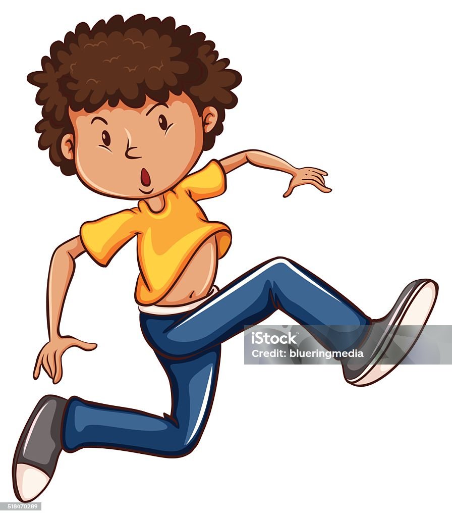 Ilustración de Color Simple Dibujo De Un Niño Bailando y más Vectores  Libres de Derechos de Adulto - Adulto, Bailar, Camisa - iStock