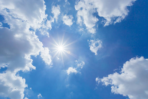 istock The sun shines bright inBlue sky 518471073