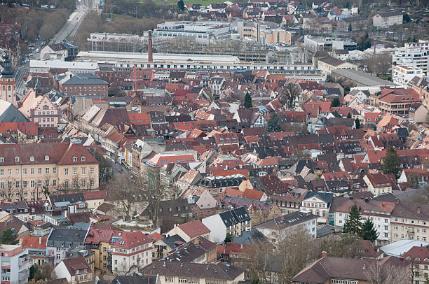 View from the Turmberg in Karlsruhe Durlach View from the Turmberg in Karlsruhe Durlach karlsruhe durlach stock pictures, royalty-free photos & images