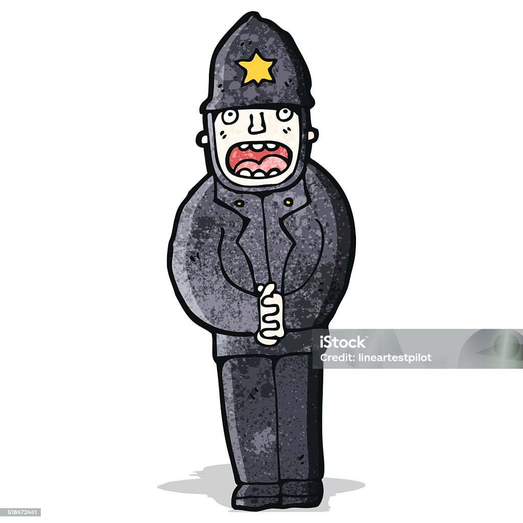 cartoon british policeman Adult stock vector