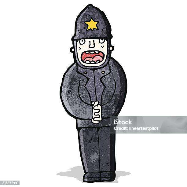 Cartoon British Policeman Stock Illustration - Download Image Now - Adult, Bizarre, Clip Art