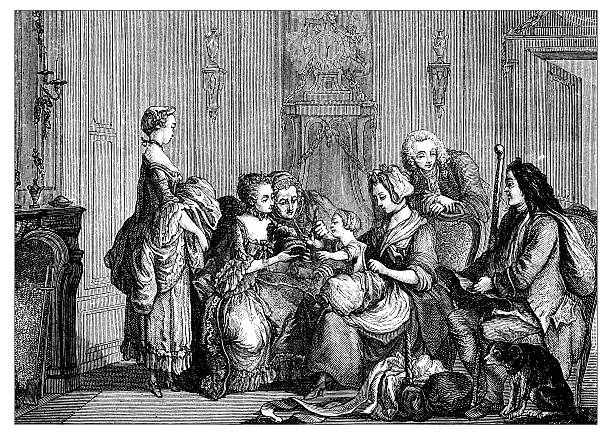 istock Antique illustration of family 518472768