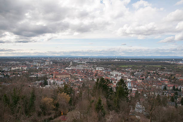 View from the Turmberg in Karlsruhe Durlach View from the Turmberg in Karlsruhe Durlach karlsruhe durlach stock pictures, royalty-free photos & images