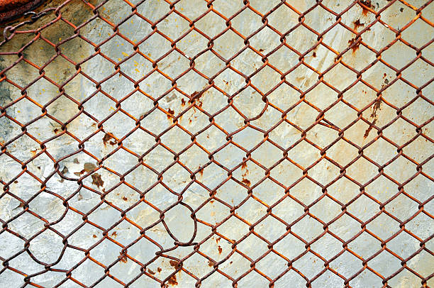 Rusty screen Rusty iron screen background interlace format stock pictures, royalty-free photos & images