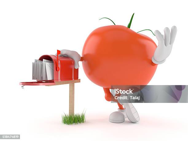 Tomato Stock Photo - Download Image Now - Cartoon, Characters, Communication