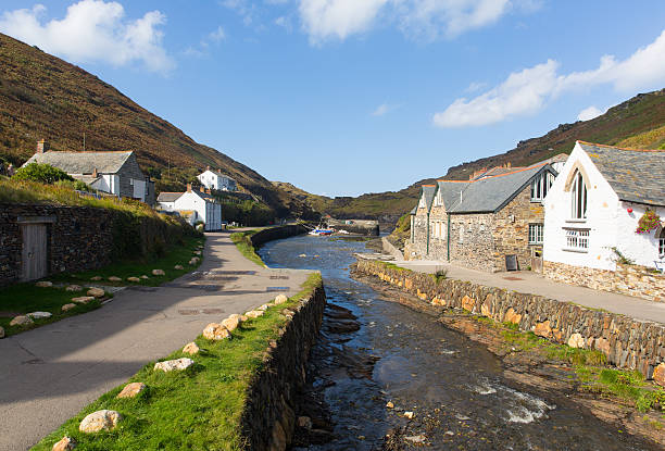 Boscastle North Cornwall between Bude and Tintagel England UK on a beautiful sunny day