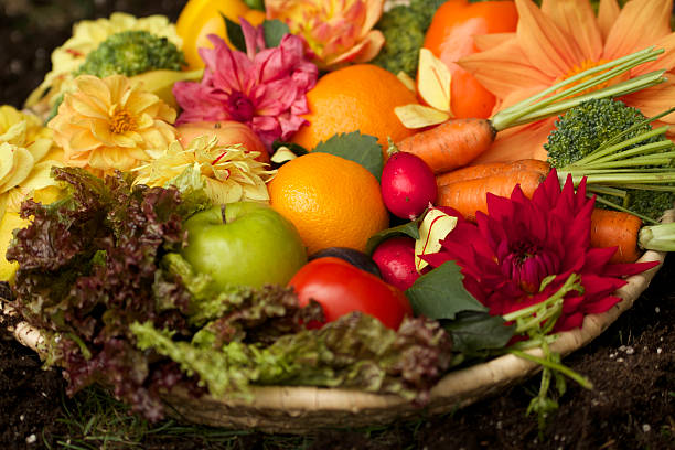 istock Fruits and Vegetables with vibrant colour 518487241