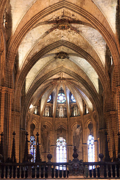 istock View of the Barcelona Cathedral interior, Spain 518494020