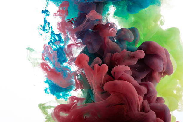 istock Abstract color paint in water 518495452