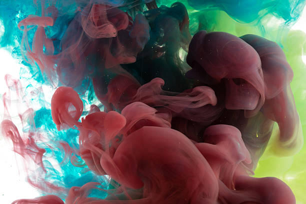 istock Abstract color paint in water 518495470