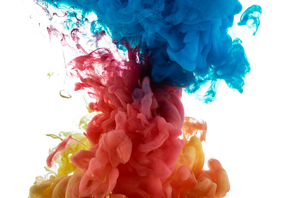 istock Abstract color paint in water 518495540