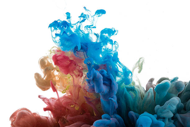 istock Abstract color paint in water 518496080