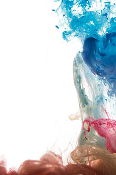 istock Abstract color paint in water 518496100