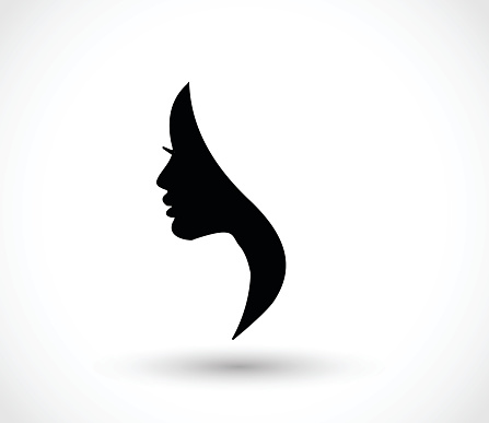 Woman profile beauty illustration vector 