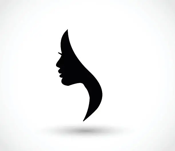 Vector illustration of Woman profile beauty illustration vector