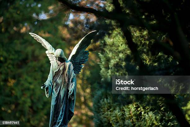 Angel Statue Stock Photo - Download Image Now - Angel, Statue, Autumn
