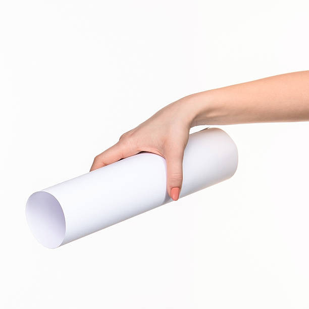 istock The cylinder female hands on white background 518498174