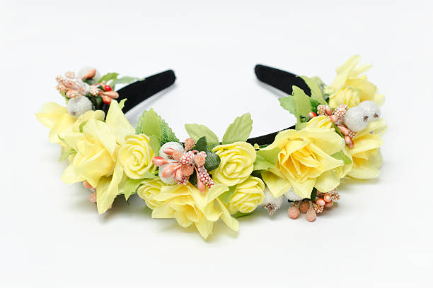 istock wreath with yellow roses on a white background 518498508
