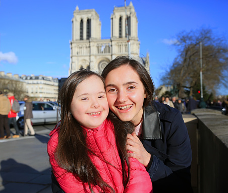 Happy family moments in Paris City